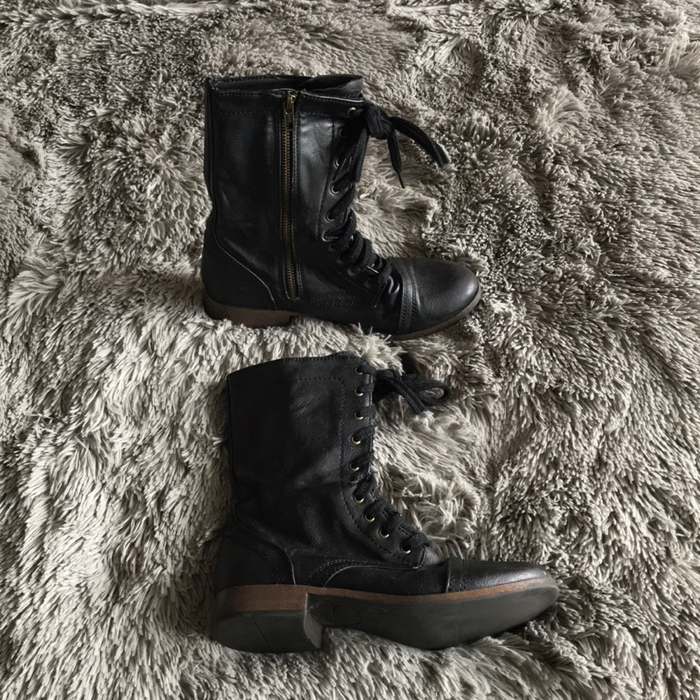 Mossimo Black Combat Boots